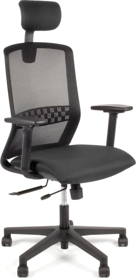 Linea Tekna 01/PT - Bureaustoel - Ergonomisch EN1335 - Met hoofdsteun - Multi verstelbaar- Zwart