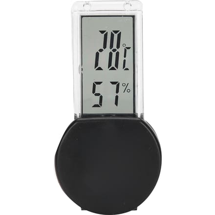 Reptielen Terrarium Thermometer Hygrometer Digitaal Display Pet Tank Temperatuurmeter Zwart