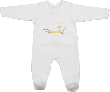 Pericles Babypyjama Boxpakje Junior Wit 1 Maand