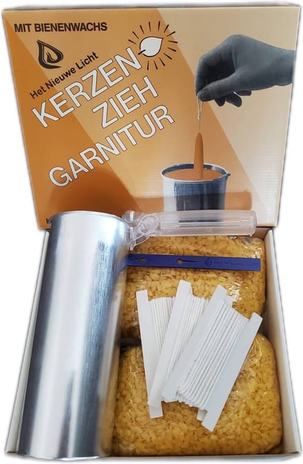 Bijenwas | pakket kaarsen maken | Dompelen - Pitklem