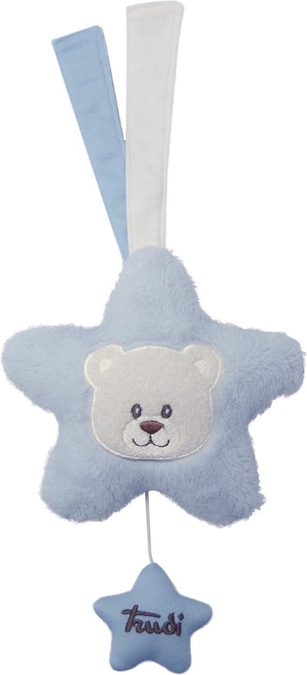 Trudi Muziekknuffel Cremino Ster 15 Cm Blauw