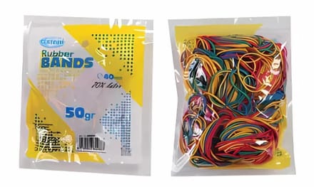 Centrum Elastiekjes - rubber - multi color - 50 gram - hobby/kantoorartikelen