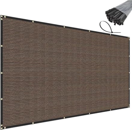 Extra Groot Privacyhek Scherm voor Balkon en Tuin 90% Privacy Bruin