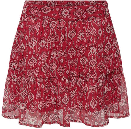 Only Harper Lurex Korte Rok Rood S Vrouw