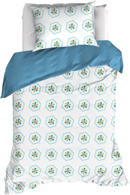 De Witte Lietaer Dekbedovertrek Saga, Exotic Plume - 140 x 200/220 - Katoen Percal