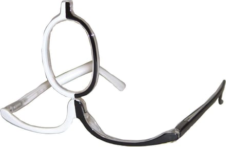 Make-up bril zwart/wit +2.5
