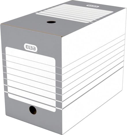 Elba archiefdoos rug van 20 cm, grijs