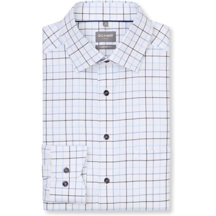 OLYMP Luxor Overhemd, Comfort Fit, New Kent, Bleu