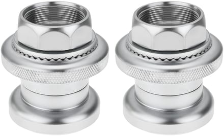 Dailygoods - 2 Stuks 1 Inch Threaed Headset voor Elektrische Fietsen Zilver