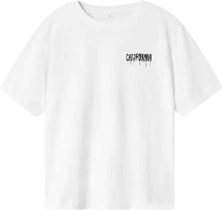 NAME IT NKMZULLA SS NREG TOP BOX NOOS Jongens T-shirt - Bright White Gulf Coast
