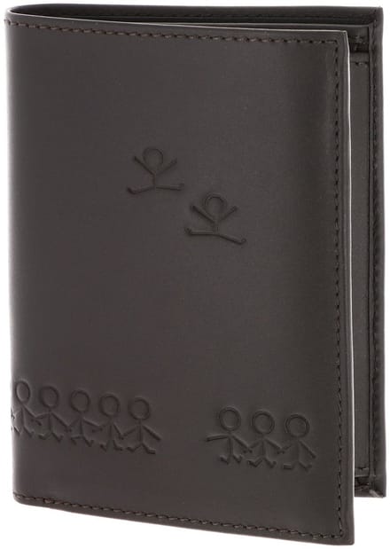oxmox Leren portemonnee Leather RFID Protect Kombibörse Jumping Jack Embossed Brown donkerbruin