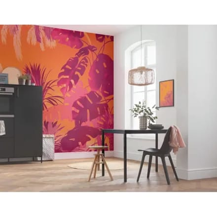 Fotobehang - Funky Jungle 250x250cm - Vliesbehang