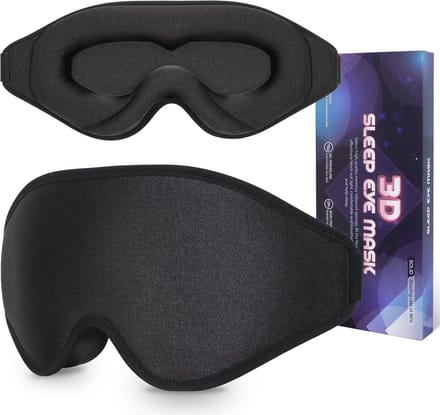 3D-slaapmasker - Voor volledige lichtblokkering - Verstelbaar en comfortabel