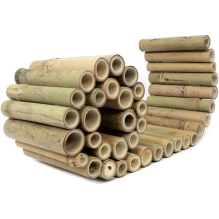 Bamboe Borderrand op Rol – 100 x 15 cm – Flexibele Tuinrand / Grasrand voor Perken & Bloembedden – Natuurlijke Tuinafscheiding – Bruin
