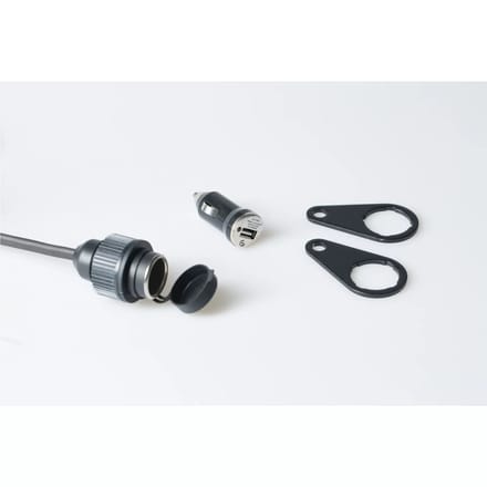 Elektrische aansluiting universele bevestiging met usb adapter. SW-Motech