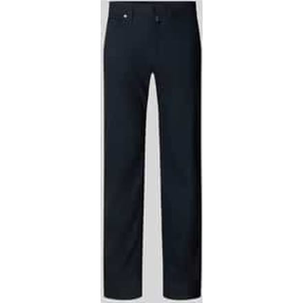 slim fit stoffen broek met viscosegehalte model 'Lyon'
