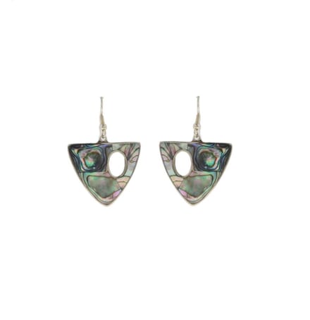 Behave - Oorbellen - Oorhangers - Abalone Schelp - Boho Chic - 5.5 cm