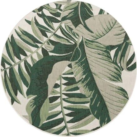 Binnen- en buitenkleed Ostenza groen 120 cm rond