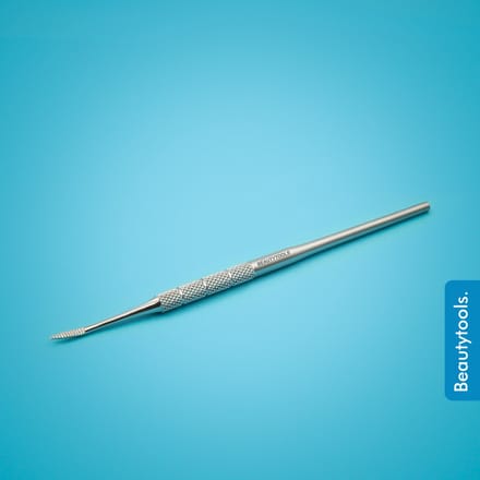 BeautyTools Hoekvijl - Manicure/Pedicure Hoekvijl Voor Wegvijlen van Ingegroeide Teennagels en Nagelhoeken - Enkelzijdige Gebogen Hoekvijl (15 cm) - Inox (NC-2069)