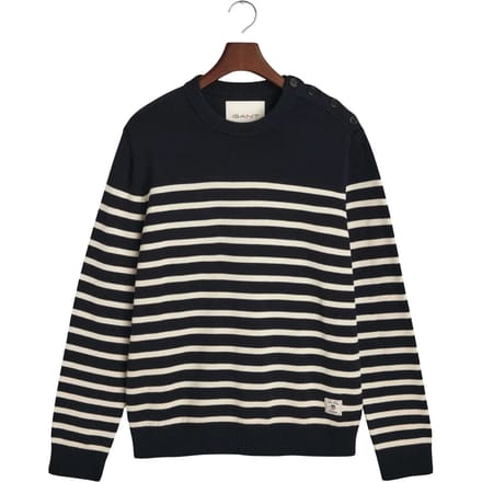 Gestreept ronde hals T-shirt van katoen Gant