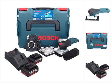 Bosch GSS 18V-13 accu vlakschuurmachine 18 V + 2x accu 5.0 Ah + lader + L-BOXX