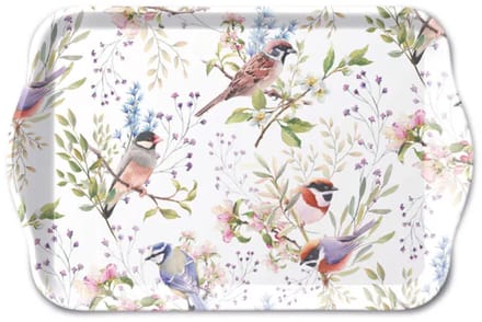 Tray melamine 13x21 cm Busy birds