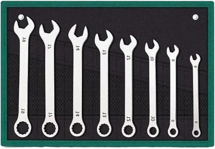 Steeksleutel Set - Combinatie Ratelsleutel - Auto Repareren - Ultradun 3mm Ontwerp - 6-27mm 8 Stuks - Metaal