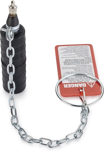 Afsluitplug - Leidingstop - Afvoer Dicht Maken - Brede Uitzetting - 38 cm - Zwart