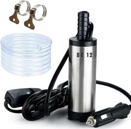 Zylo® Waterpomp 12V - Dompelpomp 12 Volt - Zilver - ‎24cm x 22cm x 10cm