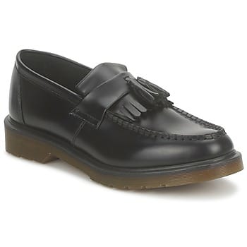 Dr. Martens Dr. martens adrian polished smooth black loafers unisex