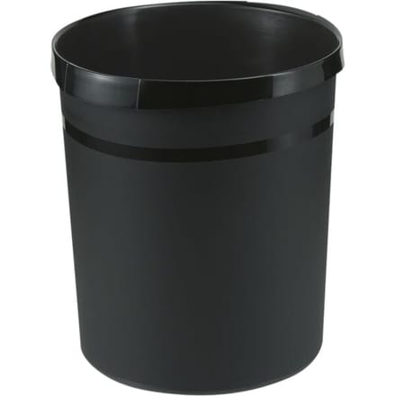 Papierbak Han Grip 18 liter rond zwart | 15 stuks