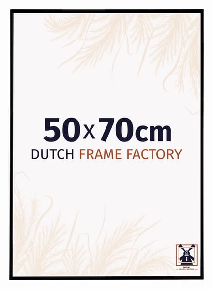 Fotolijst 50x70 cm - Kunststof - Zwart Mat - Easy