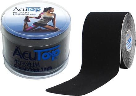 Acutop - Premium Kinesiologie Tape - Zwart - 5cm x 5m