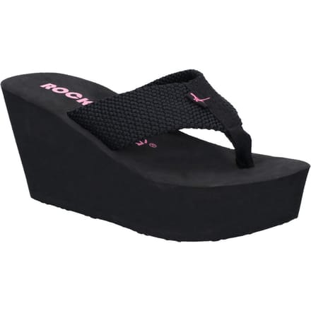 Rocket Dog Diver instapsandalen met webbing en sleehak voor dames