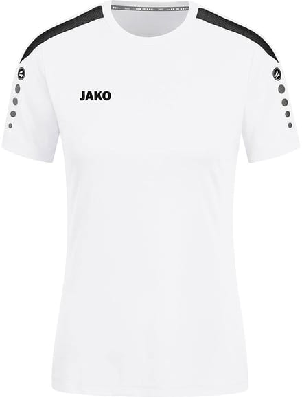 Jako Power Shirt Korte Mouw Dames - Wit | Maat: 40