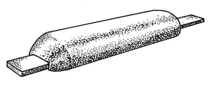 Plastimo Anode 1.8 kg Half-ei en strip 290x90x30mm