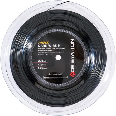PROKENNEX Dark Wire 6 Rol Snaren 200m-Zwart