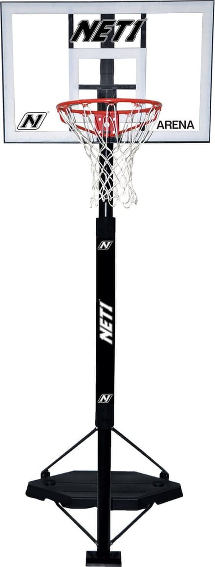 Net1 Arena verplaatsbare basketbalstandaard met ring - voor volwassenen