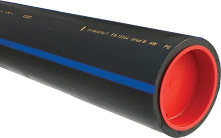 Wavin SDR9 PE40 Drukleiding (ZPE) tyleenbuis 25x2,7mm, 0,6mpa, 50m