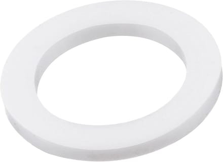 sourcing map 10 stuks PTFE platte afdichting, 24 mm o.d. 16 mm i.d. 2 mm dik, 3/4 inch-flens wit