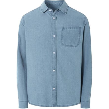 LIVERGY Heren jeans overhemd (Lichtblauw, S (37/38))