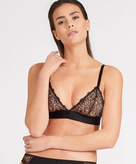 Aubade Miss Karl Triangel Bh UC10 Zwart - maat S