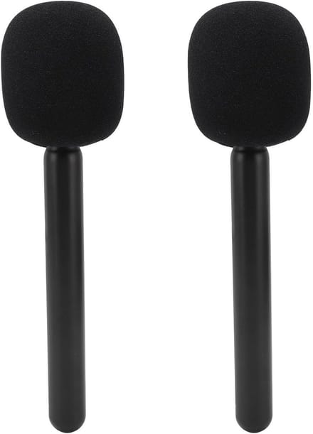 Microfoonstandaard Set van 2 - Verstelbare Houder voor Draadloze Microfoons, Ideaal voor Lark M1, C1, G1 en Movo