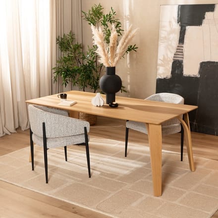 Bronx71® Eettafel Flint naturel eiken 180 x 90 cm