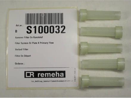 Remeha Tzerra aanvoerfilter cv kunststof S100032 (4 stuks)