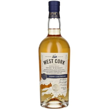 West Cork Irish Whiskey West Cork SHERRY CASK FINISHED Irish Single Malt Whiskey 43% Vol. 0,7l