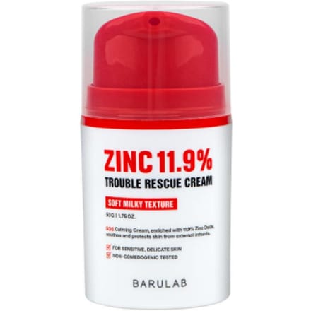 Barulab Zink 11,9% Trouble Rescue Crème 50g red