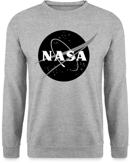 NASA zwart-wit klassiek logo Sweater Heren