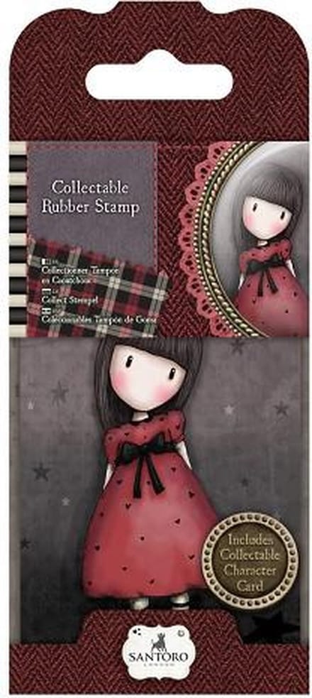Gorjuss: Collectable Mini Rubber Stamp - Santoro - No. 15 The Black Star (GOR 907315)