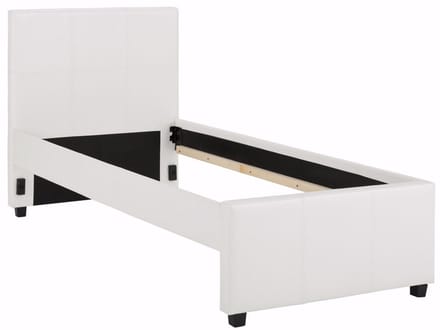 Maja-Bedframe - Wit PU - 90x200